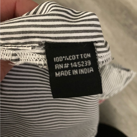 Style Envy striped smocked embroidered off the shoulder crop top - Picture 8 of 9